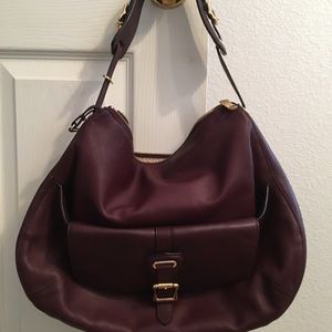 Elegant burgundy Ralph Lauren handbag